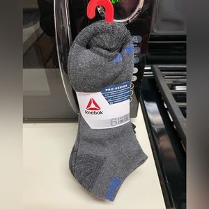 Mens Reebok Pro-Series 6 Pack Low Cut Socks